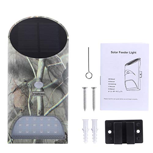 Feeder Hog Light Vizzlema Outdoor Solar Feeder Light For Hunting With Motion Sensor And Green Light For Game Animal Hunting (Pack Of 2) #TOP7