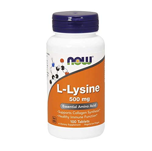 L Lisina 500mg 100 Tablets Lysine Importada EUA Aminoácido