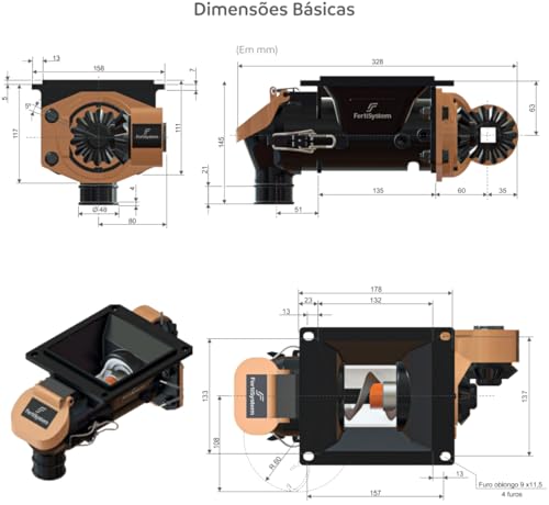 Dosador Adubo Autolub Ap/Ng Original Direito - Fertisystem