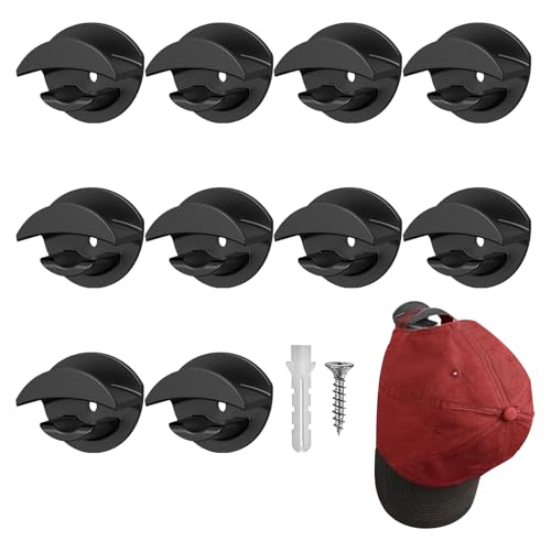 Perchas para sombreros – 10 piezas porta sombrero antideslizante | Ganchos adhesivos sin perforar para abrigos llaves cocina, entrada dormitorio dormitorio, cuarto de baño, sala de estar, apartamento
