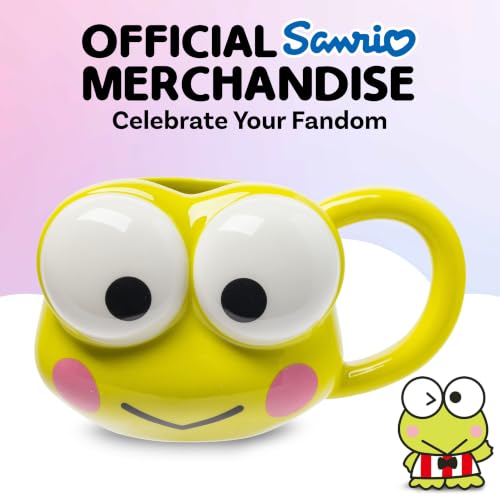 Image of Silver Buffalo Sanrio Hello Kitty Keroppi, 3D Sculpted Mug, 20oz