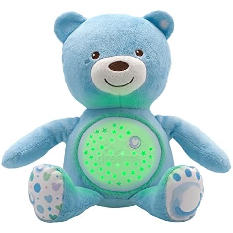Chicco First Dreams Teddy Bear with Night Light, Blue | Projects Stars, Lighting Effects, Relaxing Music, Calming for Baby Cover