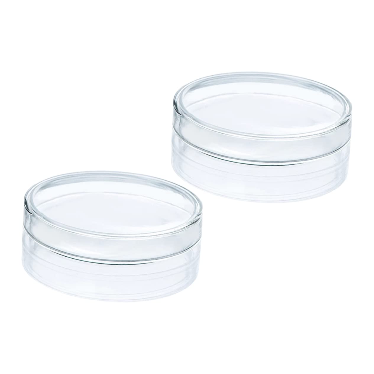 CIYODO Lab Grade Glass Petri Dishes Science Plates Culture Plates for School Lab and Home Experiments