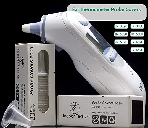 400 Pack Ear Thermometer Probe Covers, Disposable Refill Lens Filters Caps Compatible For All B Raun Models Digital Thermometers Sleeve #TOP4
