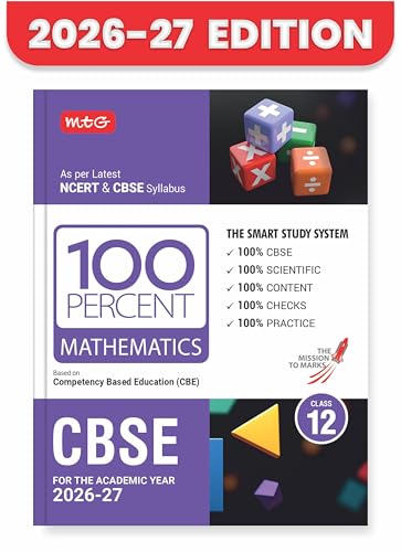 Image of MTG 100 Percent NCERT & CBSE Mathematics Class 12 For 2026-27 Exam | As Per Revised NCERT Textbooks Syllabus | Theory, Concept Map, MCQs, Practice Paper & Exam Drill Available All in One Book