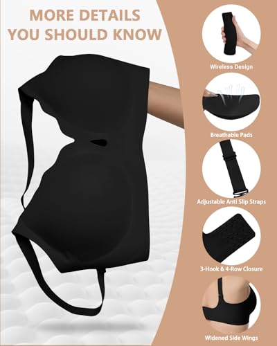 Image of Racerback Bras for Women Criss Cross Padded Bralette Pull On Comfortable Wireless Seamless Tshirt Bra