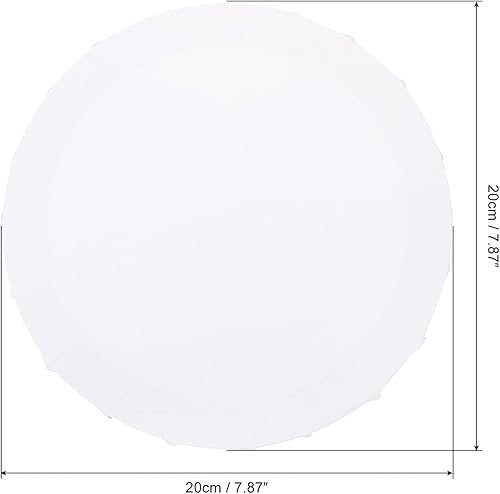Miniatura 2 de PATIKIL Lienzos de pintura para pintura, paquete de 2 paneles redondos de madera de 8 x 8 pulgadas, paneles de arte en blanco estirados para pintura