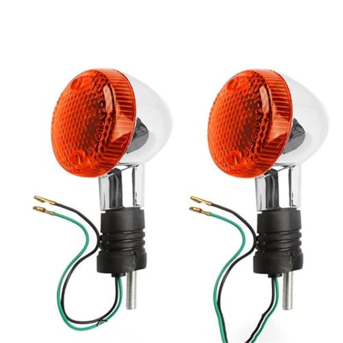 HHRDYY Intermitentes Moto Luces De Señal De Giro Delanteras Y Traseras para Motocicleta, Luces Intermitentes para H&Onda Magna 250 750 Steed 400 600 Shadow 400 750 Luz Senal Giro Indicator(Trasero)