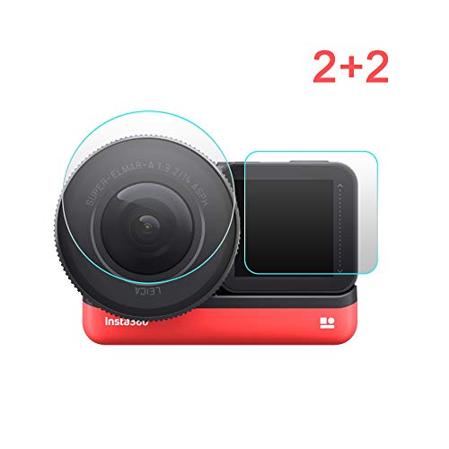 Flycoo2 - Protector de pantalla y objetivo para Insta360 One R 2+2-4pcs