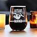 Let’s Get Slothed – Fun Funny Stemless Wine Glass, Large 17 Ounces, Etched Sayings, Gift Box
