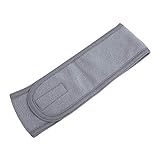 Material: tela Bañera de Pelo Ancho Ajustable Yoga SPA Bañera de hidromasaje Maquillaje de Lavado Cara Cosmética Diadema para Mujer Señoras Maquillaje Accesorios (Color : Grey)