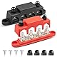 RED WOLF 150A Sammelschienen Verteilerblock 12V-48V DC, Verteilerschiene mit 4x M8 & 3x M4 Klemmenbolzen für Auto Marine RV Wohnmobil Lkw Elektrik System Positive Masse Stromverteilungsblock Busbar