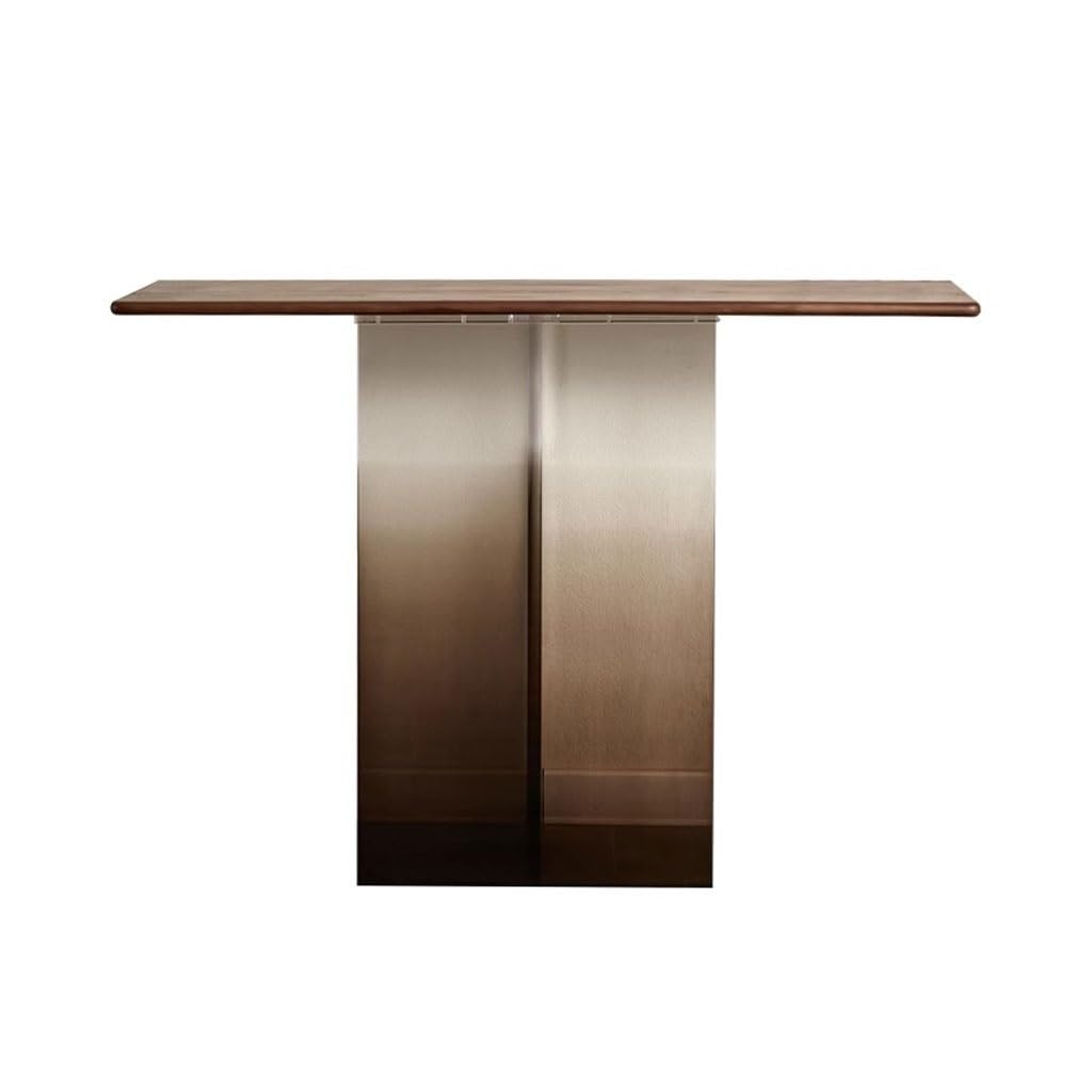ENGENDER Console Tables Simple Gradient Acrylic Console Table Living Room Fashionable Semicircle Suspended Long Narrow