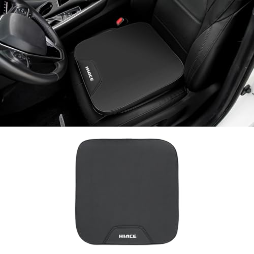 ハイエース 適用 車 シートクッション 通気孔付き 車用 シートパッド 厚型 傾斜設計 ハイエース 200系 GR 1〜7型などに適用 対応 視野拡大 カーシートクッション 快適な座り心地 座布団 体圧分散 前席と後部座席兼用 カー用品(1個,ハイエース
