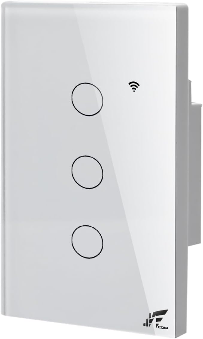 JWCOM Smart 3-Button Wi-Fi Switch front view