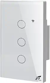 Interruptor Inteligente 3 Botões JWCOM Smart 433mHz - Alexa, Google e Siri