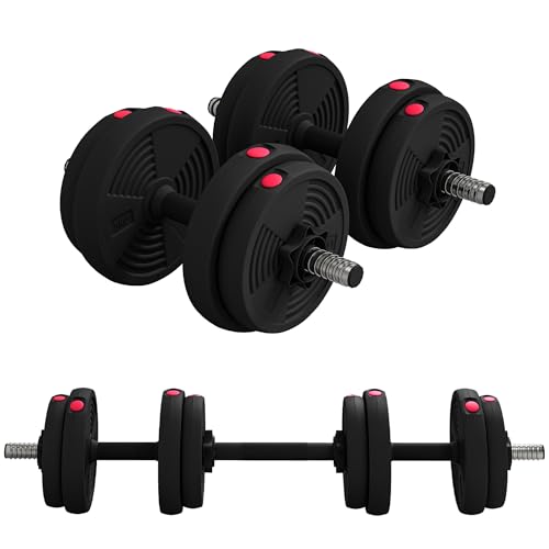 SPORTNOW Haltères réglables 15KG
