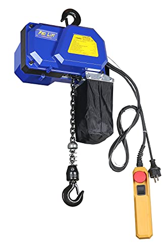 Pro-Lift-Werkzeuge Polipasto de cadena eléctrico, 300 kg, cadena eléctrica, 5,5 m, altura de elevación de 230 V, cabrestante eléctrico