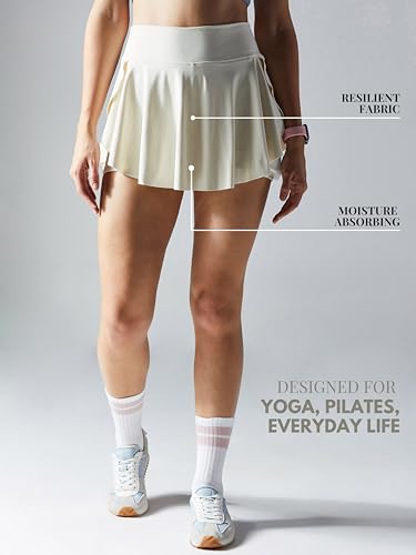 Image of CAVA Swirl Tennis Skorts for Women | Built-in Shorts, Moisture-Wicking, Stretchable, Pockets, Twirl-Friendly Design | Active Skirt for Sports