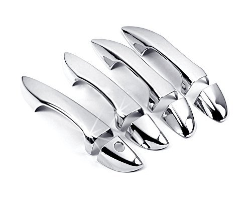 Eynpire7004 Triple Chrome Plated ABS Door Handle Cover for 2014-2018 Toyota Corolla Sedan