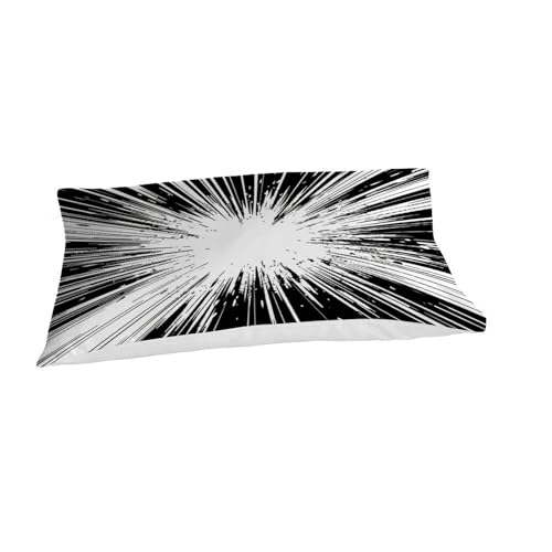 Housse de couette microfibre bicolore stripes 135x200 parure géométrique zippée - 7