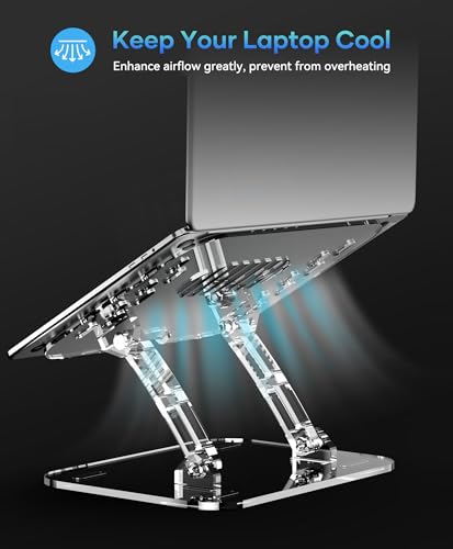 image for Lpoake Adjustable Foldable Laptop Stand, Portable Ergonomic Computer S