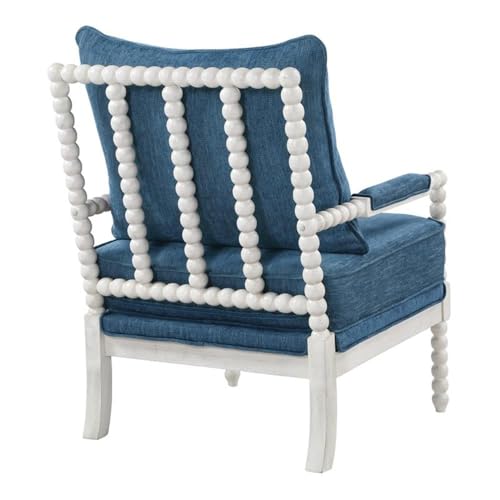 Sillón Textil Blanco con Estructura Blanca miniatura 7