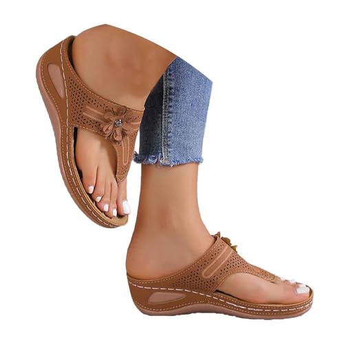 Chaussures ouvertes pour l'intérieur et l'extérieur avec semelle compensée - 2