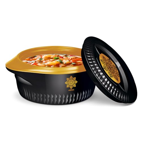 Milton Royal 1500 Insulated Inner Stainless Steel Casserole, 1.27 Litres, Black Gold | BPA Free | Food Grade | Hot & Cold