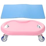 ORFOFE Abdominal Sliding Disc with Roller for Core Workout Portable Fitness Exercising Board Lightweight Abdominal Training Plate with Comfortable Grip Suitable for All Ages and Levels