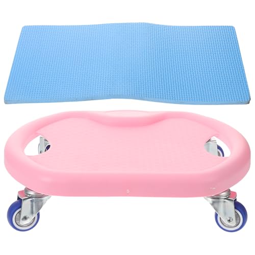 ORFOFE Abdominal Sliding Disc with Roller for Core Workout Portable Fitness Exercising Board Lightweight Abdominal Training Plate with Comfortable Grip Suitable for All Ages and Levels