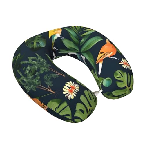 Almohada de viaje U foam memory negra miniatura 2