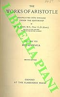 Metaphysica. Vol. VIII of The Works of Aristotle B000H2BVMM Book Cover