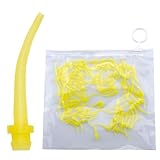 400 Pcs Dental Impression Mixing Tips by Vastmed | Yellow Intraoral Mixing Tips for Impressions