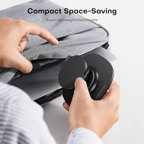 OMOTON MS04 [360° Rotating] Adjustable Magnetic Phone Stand for Desk, Black - image 7