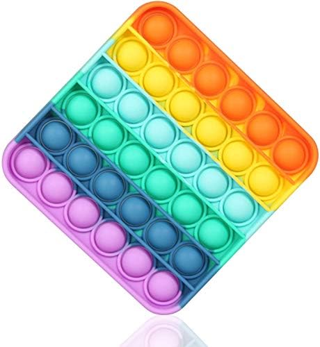 pop it Fidget Toys, pop it Fidget Toy Set | pop its Fidget Toys, Fidget Toys pop it Rainbow, pop it Toy, | poppit Fidget Toy, Rainbow pop it, Push pop Bubble Fidget Toy (Rainbow Square)