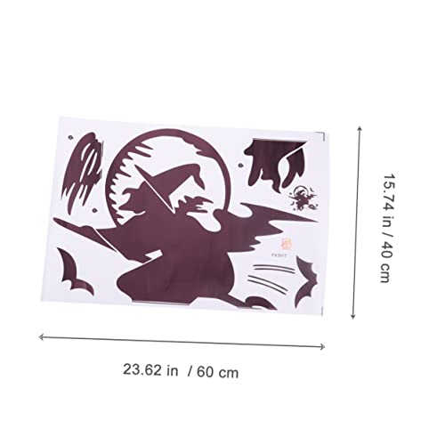 Bestoyard 2Pcs Halloween Witch Stickers 3D Wall Stickers Ceiling Decorations Removable Wall Stickers Witch Wall Decor Witch Floor Decals Halloween Wall Mural Party Sticker Holiday Sticker 3D #TOP5
