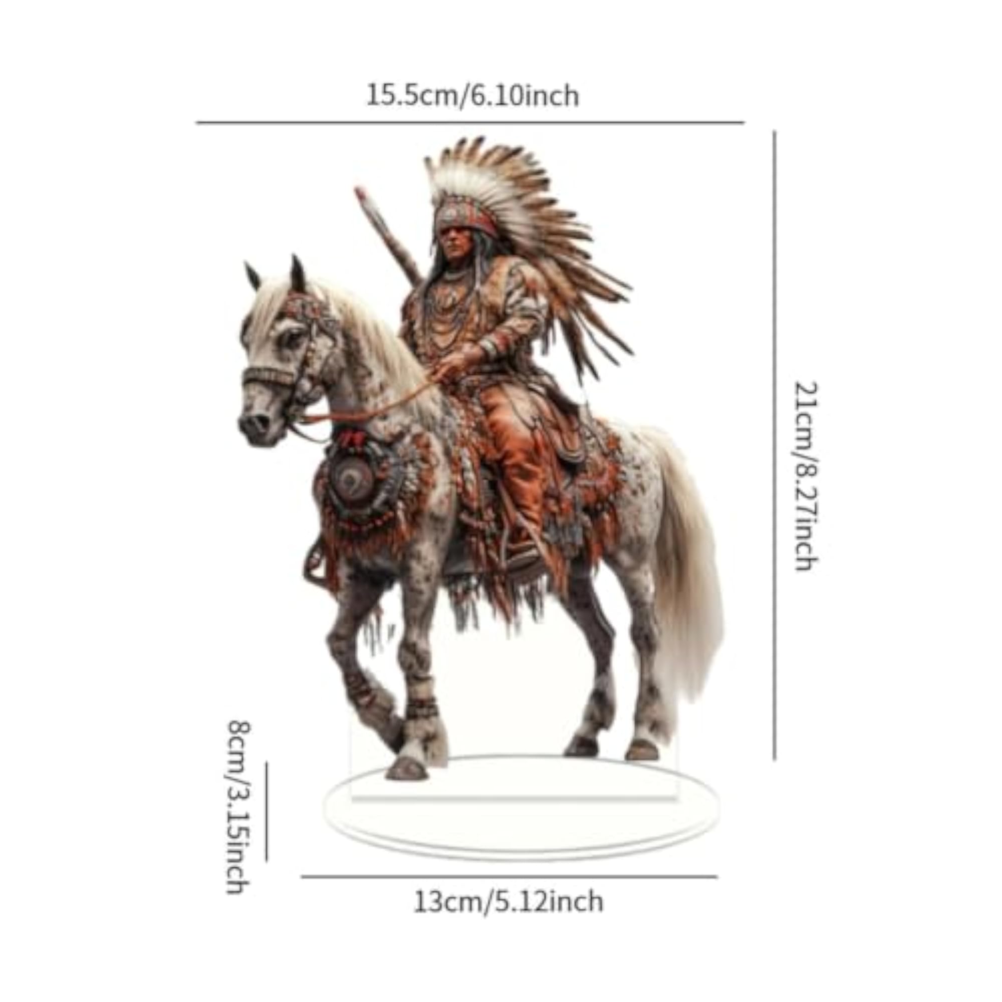 Acrylic Knight Ornament Table Centerpiece Waterproof Gift