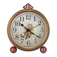 Maxspace Orologio da tavolo in legno, 20,3 cm, silenzioso, senza
