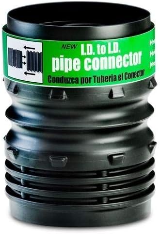 Universal Flexible Corrugated Pipe Connector, 4-in.