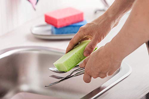 York Prestige Spülschwamm 7er Set Topfreiniger Geschirrschwamm Küchenschwamm Reinigungsschwamm Scheuerschwamm Küche 10 x 7 x 3 cm 7 Stück, Schaum, viele Farben, Standard, 7