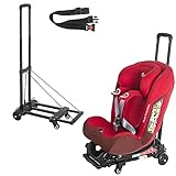 AKOZLIN Travel Airport Toddler Cart for Car Seat (Only fit for car Seats with ISOFIX Interface) Adjustable Belt Trolley Dolly