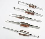 Photo Gallery (tools land) tweezers jewelry soldering fiber grip cross locking set 5 pc bent & straight tip (e 5) Photo Gallery (tools land) tweezers jewelry soldering fiber grip cross locking set 5 pc bent & straight tip (e 5)
