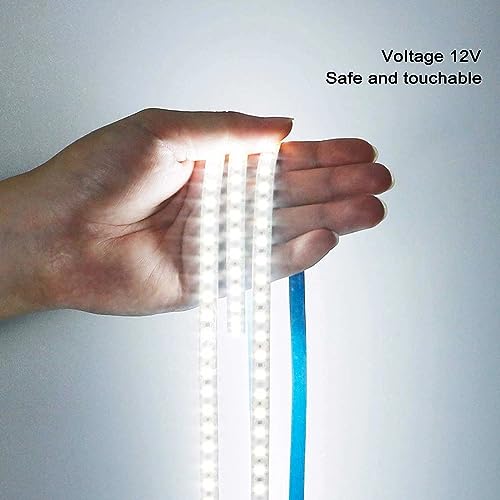 Image of Self Adhesive 2835 LED Strip Cove Light (120 LED Per Meter) or Profile Light or Flexible Strip with SMPS (White-5 Meter).