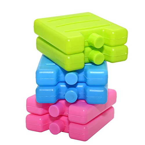 Ram 6 Pack 7CM Freezer Blocks Ice Brick Pack Block Blocks Freezer Cooler Bag Box Travel Picnic