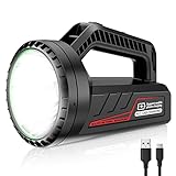 handlampe feuerwehr Breite Anwendungen: Perfekt für den Außenbereich wie Powerbank, Flutlicht, Warnlicht, Handlampe, Notlicht, Suchscheinwerfer für Camping, Wandern, Angeln, Marine, Jagd, Notfall ...