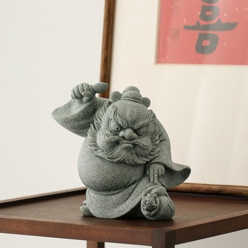 Aménagement paysager d'aquarium et statuette de thé en pierre créative - 7