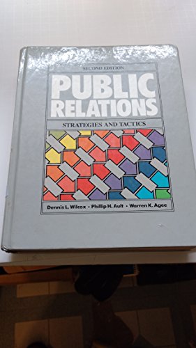 Public Relations: Strategies and Tactics 0060471069 Book Cover