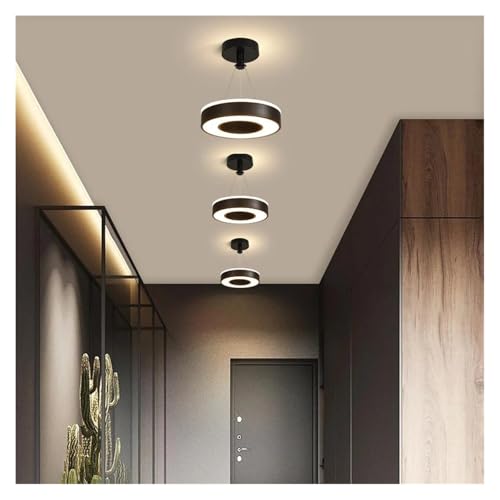 Lustre LED circulaire à diffusion blanc froid pour chambre et salon - 4