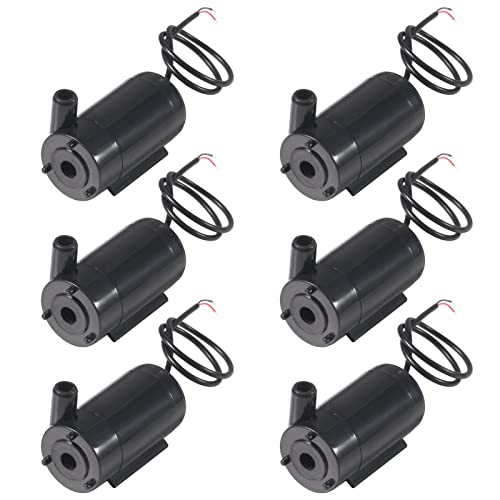 Image of 6Pcs Mini Water Pump DC 3V 5V 120L /H Low Noise Motor pump Micro Submersible Mini Water Pump Fish Tanks Fountain Aquarium Brushless Motor Submersible Water Pump (6PCS)